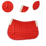 Maxbell Horse Riding Pad Bareback Pad Saddle Seat Comfort Cushion English Saddle Pad Red