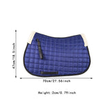 Maxbell Horse Riding Pad Bareback Pad Saddle Seat Comfort Cushion English Saddle Pad Blue