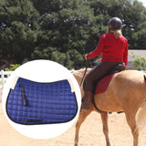 Maxbell Horse Riding Pad Bareback Pad Saddle Seat Comfort Cushion English Saddle Pad Blue