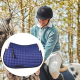 Maxbell Horse Riding Pad Bareback Pad Saddle Seat Comfort Cushion English Saddle Pad Blue