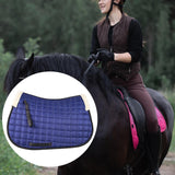 Maxbell Horse Riding Pad Bareback Pad Saddle Seat Comfort Cushion English Saddle Pad Blue