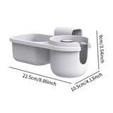 Maxbell Child Cup Holder Snack Tray Food Tray Car Rear Seat Organizer for Baby Wagon Gray