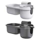 Maxbell Child Cup Holder Snack Tray Food Tray Car Rear Seat Organizer for Baby Wagon Gray