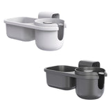 Maxbell Child Cup Holder Snack Tray Food Tray Car Rear Seat Organizer for Baby Wagon Gray