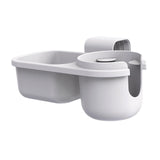 Maxbell Child Cup Holder Snack Tray Food Tray Car Rear Seat Organizer for Baby Wagon Gray