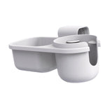 Maxbell Child Cup Holder Snack Tray Food Tray Car Rear Seat Organizer for Baby Wagon Gray