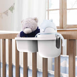 Maxbell Child Cup Holder Snack Tray Food Tray Car Rear Seat Organizer for Baby Wagon Gray