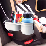 Maxbell Child Cup Holder Snack Tray Food Tray Car Rear Seat Organizer for Baby Wagon Gray