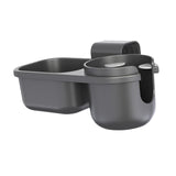 Maxbell Child Cup Holder Snack Tray Food Tray Car Rear Seat Organizer for Baby Wagon Black