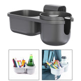 Maxbell Child Cup Holder Snack Tray Food Tray Car Rear Seat Organizer for Baby Wagon Black