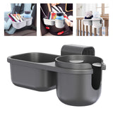 Maxbell Child Cup Holder Snack Tray Food Tray Car Rear Seat Organizer for Baby Wagon Black