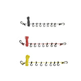 Maxbell Outdoor Clothes Line Nylon with Hooks Clothesline for Camping Indoor Balcony Black Reflective