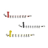 Maxbell Outdoor Clothes Line Nylon with Hooks Clothesline for Camping Indoor Balcony Black Reflective