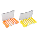 Maxbell Double Sided Fishing Tackle Box Baits Box for Amateur Angler Saltwater Orange