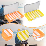 Maxbell Double Sided Fishing Tackle Box Baits Box for Amateur Angler Saltwater Orange