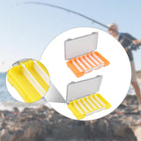 Maxbell Double Sided Fishing Tackle Box Baits Box for Amateur Angler Saltwater Orange
