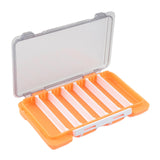 Maxbell Double Sided Fishing Tackle Box Baits Box for Amateur Angler Saltwater Orange