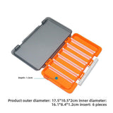 Maxbell Double Sided Fishing Tackle Box Baits Box for Amateur Angler Saltwater Orange