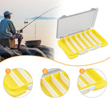 Maxbell Double Sided Fishing Tackle Box Baits Box for Amateur Angler Saltwater Yellow