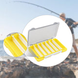 Maxbell Double Sided Fishing Tackle Box Baits Box for Amateur Angler Saltwater Yellow