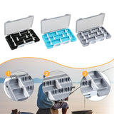 Maxbell Fly Baits Box Double Sided Fishing Tackle Box for Saltwater Traveling Outdoor Black