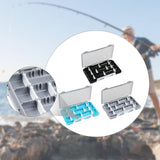 Maxbell Fly Baits Box Double Sided Fishing Tackle Box for Saltwater Traveling Outdoor Black