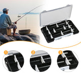 Maxbell Fly Baits Box Double Sided Fishing Tackle Box for Saltwater Traveling Outdoor Black