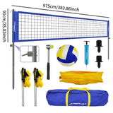 Maxbell Portable Volleyball Net Set with Carry Bag for Outdoor Activities Beach Lawn