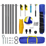 Maxbell Portable Volleyball Net Set with Carry Bag for Outdoor Activities Beach Lawn