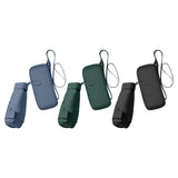 Maxbell Small Folding Umbrella Fashion 6 Ribs Rain Umbrella for Hiking Outdoor Beach blue