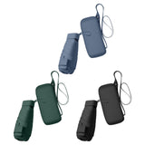 Maxbell Small Folding Umbrella Fashion 6 Ribs Rain Umbrella for Hiking Outdoor Beach blue