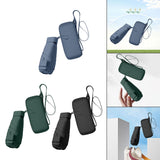 Maxbell Small Folding Umbrella Fashion 6 Ribs Rain Umbrella for Hiking Outdoor Beach blue