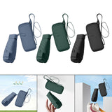 Maxbell Small Folding Umbrella Fashion 6 Ribs Rain Umbrella for Hiking Outdoor Beach blue