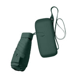 Maxbell Small Folding Umbrella Fashion 6 Ribs Rain Umbrella for Hiking Outdoor Beach green