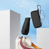 Maxbell Small Folding Umbrella Fashion 6 Ribs Rain Umbrella for Hiking Outdoor Beach black