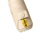 Maxbell Folding Umbrella Water Resistant Small Umbrella for Beach Outdoor Activities Beige