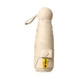 Maxbell Folding Umbrella Water Resistant Small Umbrella for Beach Outdoor Activities Beige