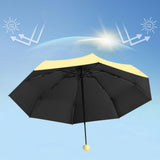 Maxbell Folding Umbrella Water Resistant Small Umbrella for Beach Outdoor Activities Yellow