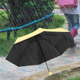 Maxbell Folding Umbrella Water Resistant Small Umbrella for Beach Outdoor Activities Yellow