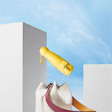 Maxbell Folding Umbrella Water Resistant Small Umbrella for Beach Outdoor Activities Yellow