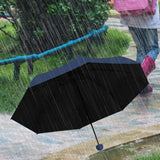 Maxbell Folding Umbrella Water Resistant Small Umbrella for Beach Outdoor Activities Blue