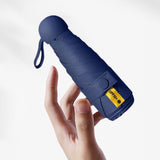 Maxbell Folding Umbrella Water Resistant Small Umbrella for Beach Outdoor Activities Blue