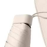 Maxbell Folding Umbrella with Case Travel Sunshade Umbrella for Outdoor Hiking Beach white