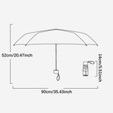 Maxbell Folding Umbrella with Case Travel Sunshade Umbrella for Outdoor Hiking Beach white