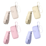 Maxbell Folding Umbrella with Case Travel Sunshade Umbrella for Outdoor Hiking Beach white