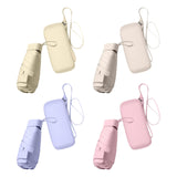 Maxbell Folding Umbrella with Case Travel Sunshade Umbrella for Outdoor Hiking Beach white