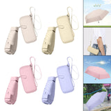 Maxbell Folding Umbrella with Case Travel Sunshade Umbrella for Outdoor Hiking Beach white