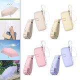 Maxbell Folding Umbrella with Case Travel Sunshade Umbrella for Outdoor Hiking Beach white