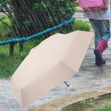 Maxbell Folding Umbrella with Case Travel Sunshade Umbrella for Outdoor Hiking Beach white