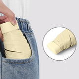 Maxbell Folding Umbrella with Case Travel Sunshade Umbrella for Outdoor Hiking Beach yellow